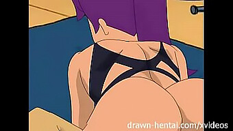 Cartoon Threesome With Brunette And Sex Toy