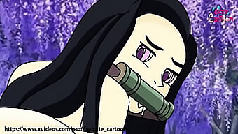 Tanjiro Og Nezuko Deltar I Et Lidenskapelig Møte I Demon Slayer Hentai.